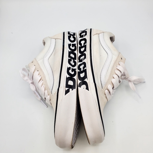 Vans CDG Old Skool White Canva Size 8 men and size 9.5 women Japan Collaboration - Picture 8 of 8
